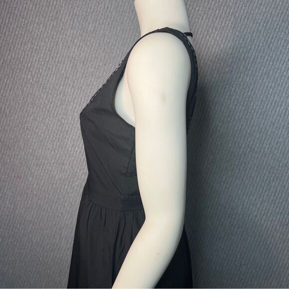 Doe & Rae ModCloth Dress Womens Size Medium Black Sleeveless Beaded V-Neck - Picture 5 of 10